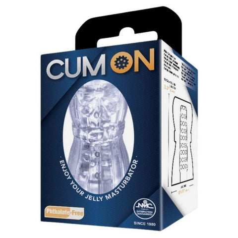 Cum On 3.3 Inches Pocket Jelly Male Masturbator - Masturbators and Strokers