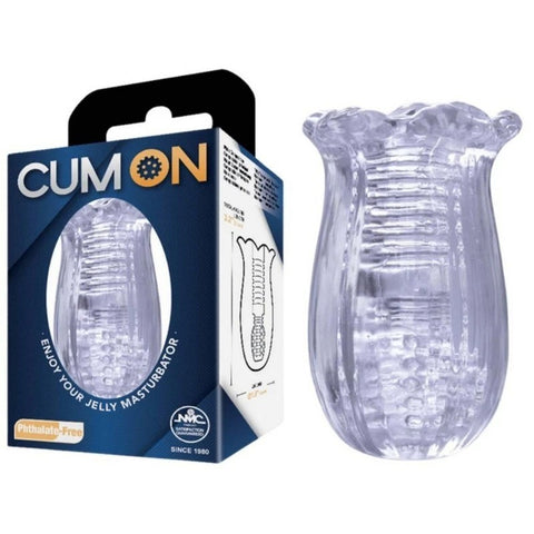 Cum On 3.2 Inches Pocket Jelly Mens Masturbator - Masturbators and Strokers