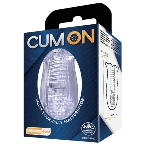 Cum On 3.2 Inches Pocket Jelly Mens Masturbator - Masturbators and Strokers