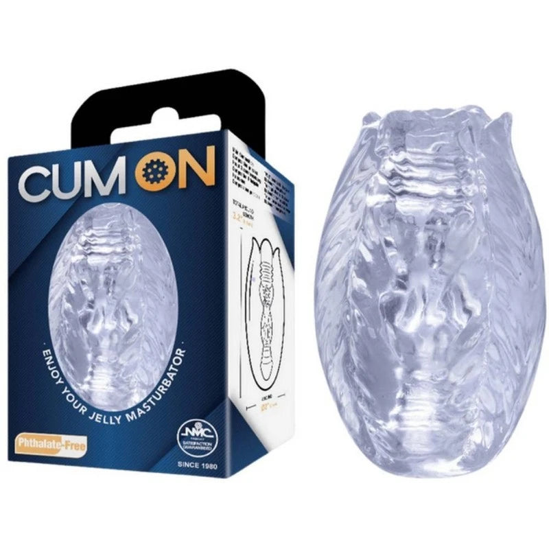Cum On 3.2 Inches Pocket Jelly Realistic Male Masturbator Masturbators and Strokers