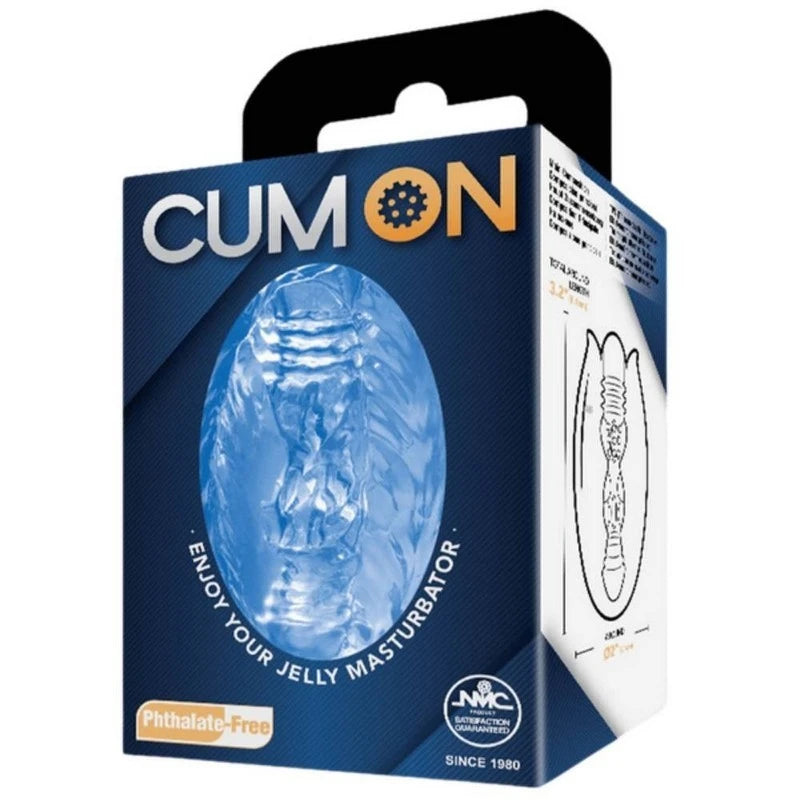 Cum On 3.2 Inches Pocket Jelly Realistic Male Masturbator Masturbators and Strokers
