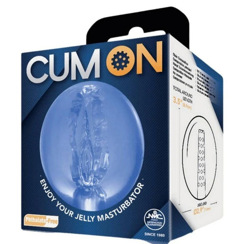 Cum On Stretchable Pocket Jelly Male Masturbator 3.5 Inches - Masturbators and Strokers
