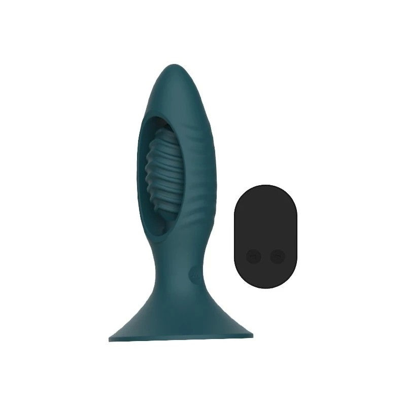 La Viva Remote Control Rocket Butt Plug Teal Butt Plugs