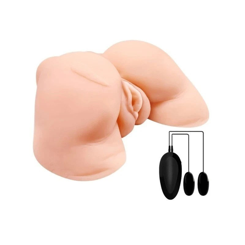 Crazy Bull Julie Vagina & Ass Vibrating Mens Masturbator Flesh Masturbators and Strokers