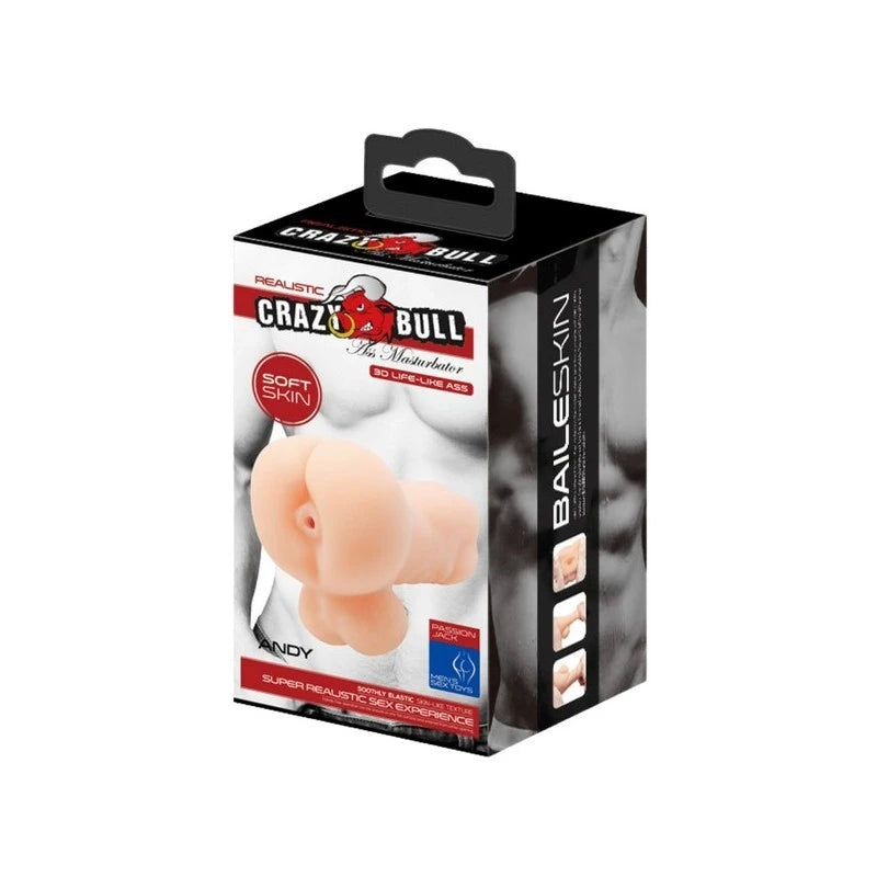 Crazy Bull Andy Realistic Ass Masturbator Flesh Masturbators and Strokers