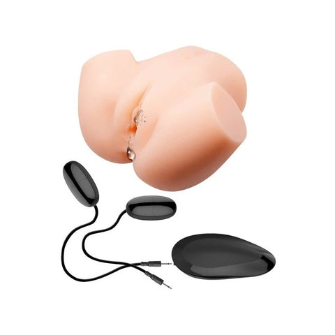 Crazy Bull Veronica Dual Vagina & Ass Vibrating Mens Masturbator Flesh - Realistic Butts And Vaginas