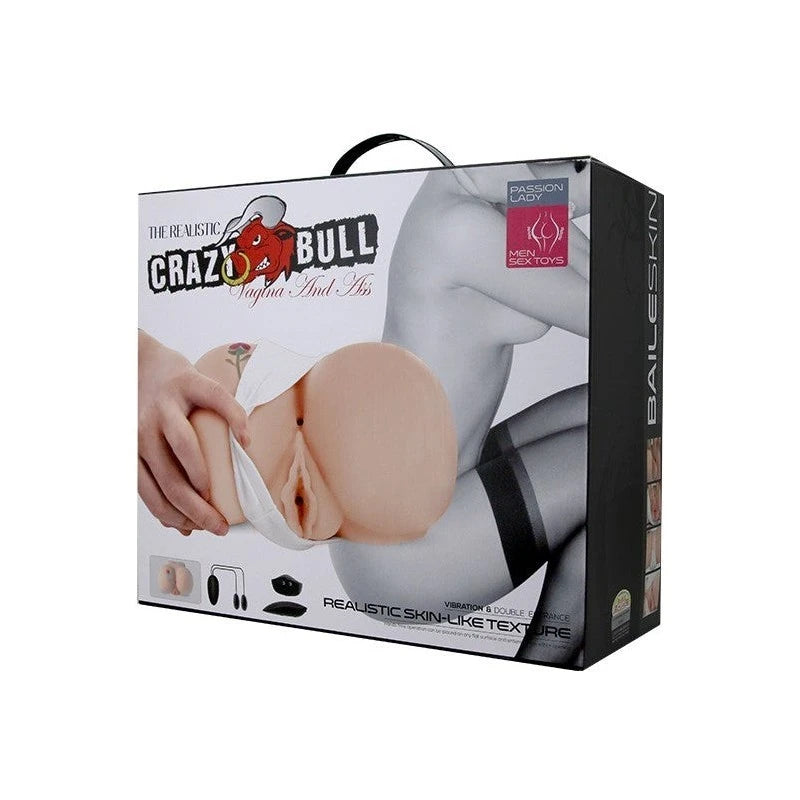 Crazy Bull Rose Vagina & Anal Realistic Male Masturbator Flesh Realistic Butts And Vaginas