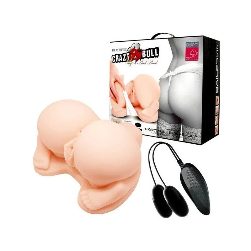 Crazy Bull All Fours Vagina & Anal Male Stimulator Flesh Realistic Butts And Vaginas