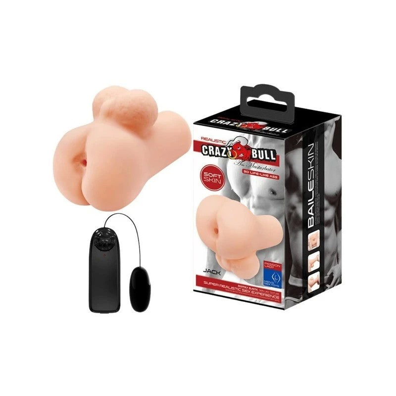 Crazy Bull Vibrating Jack Realistic Ass Masturbator Flesh Realistic Butts And Vaginas