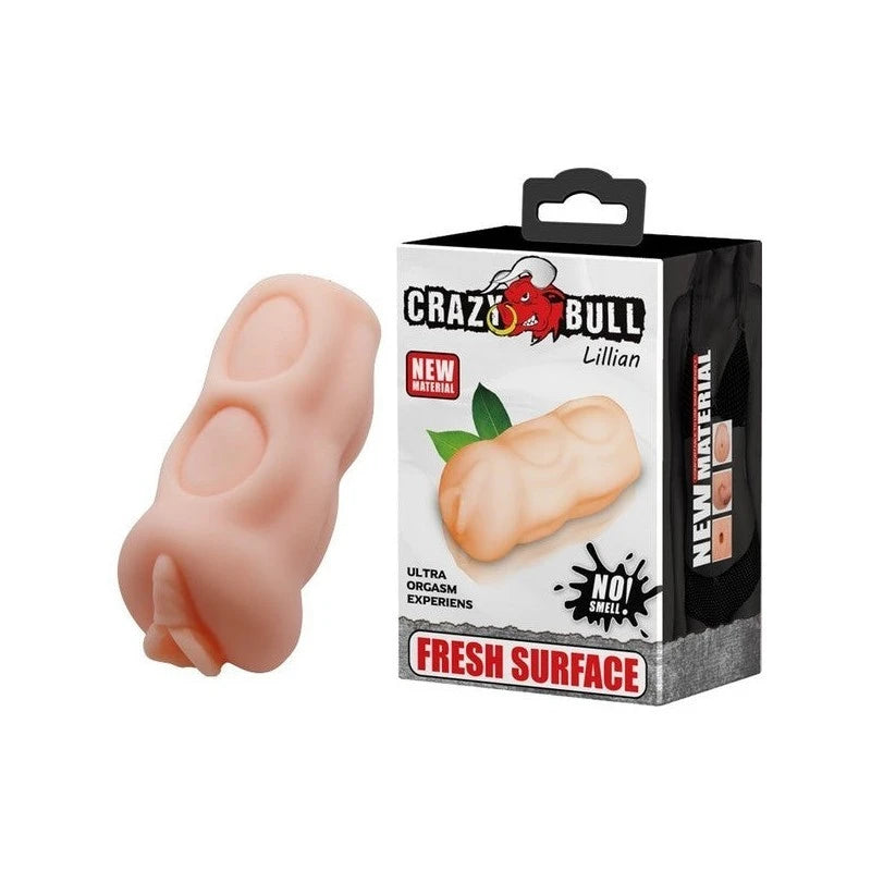 Crazy Bull Lillian Portable Realistic Male Masturbator Flesh Realistic Butts And Vaginas