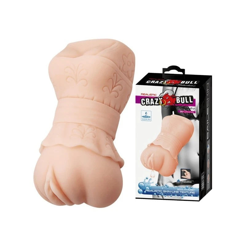 Crazy Bull Water Activated 3D Vagina Realistic Palm Size Masturbator Flesh Realistic Butts And Vaginas