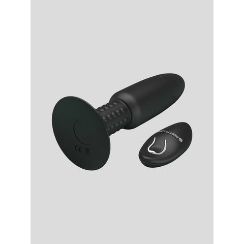 Pretty Love Rechargeable Beaded Anal Plug For Extra Romance Black - Butt Plugs