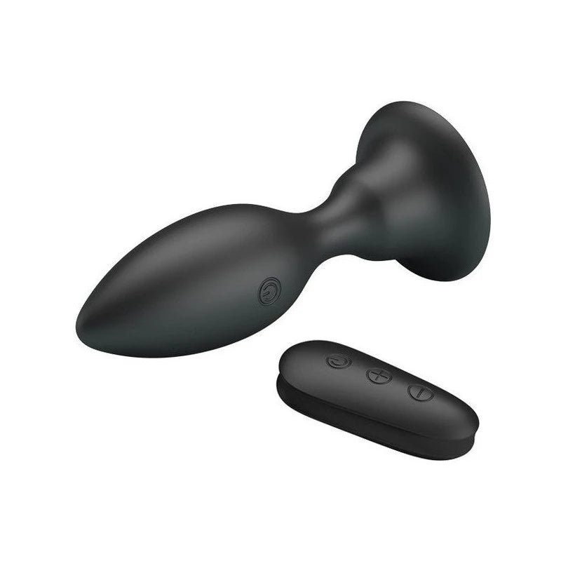 Mr Play High Quality Remote Control Vibrating Anal Plug Black Butt Plugs