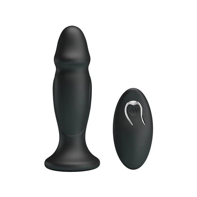 Mr Play Sleek & Powerful Vibrating Remote Control Anal Plug Black Butt Plugs