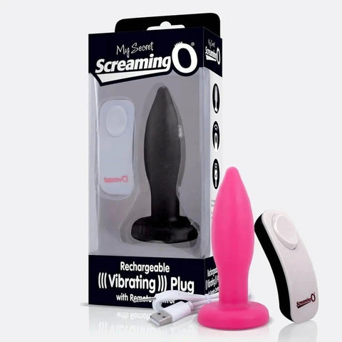 Charged Rechargeable Remote Control Vibrating Butt Plug - Butt Plugs