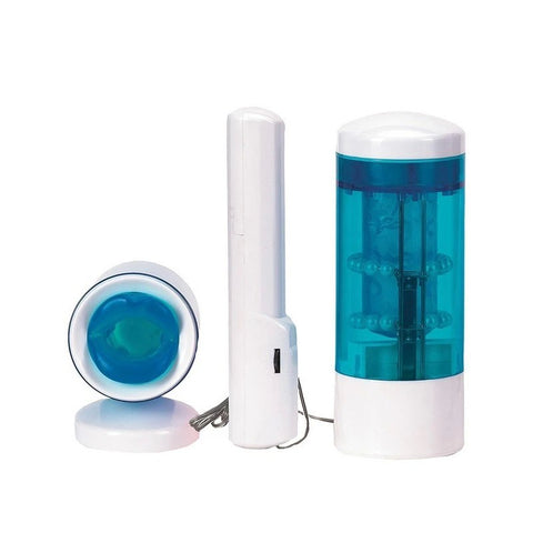 Seven Creations Mtx1 Robotic Mouth Automatic Male Masturbator Blue - Masturbators and Strokers