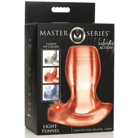 Master Series Light Tunnel Light Up Anal Dilator Butt Plug - Butt Plugs
