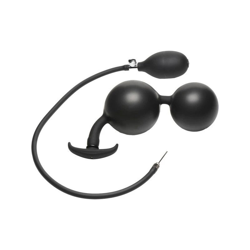 Master Series Ass Rattler Weighted Inflatable Silicone Anal Plug Butt Plugs