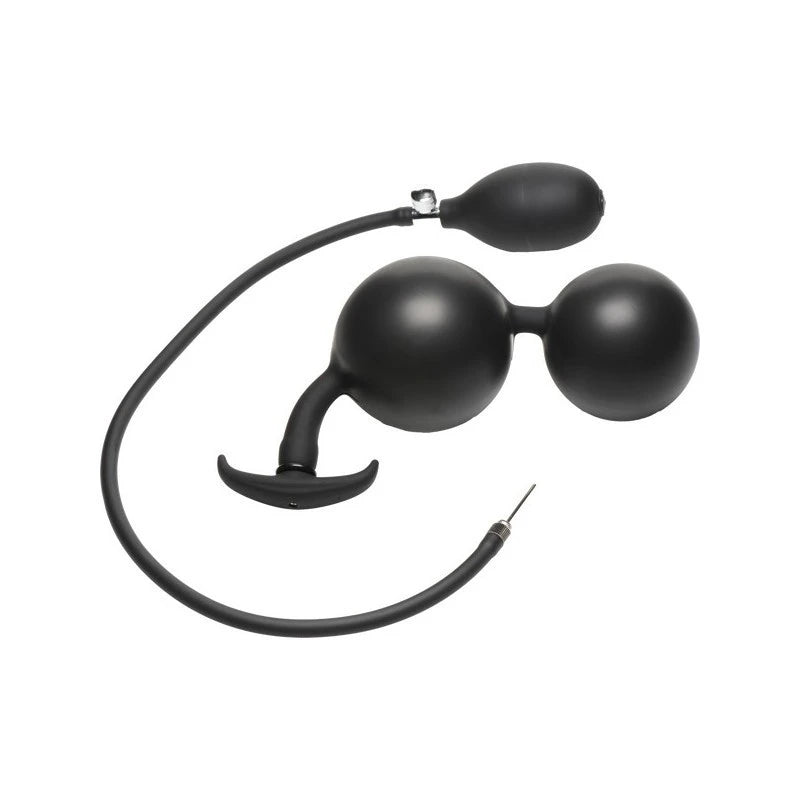 Master Series Ass Rattler Weighted Inflatable Silicone Anal Plug Butt Plugs