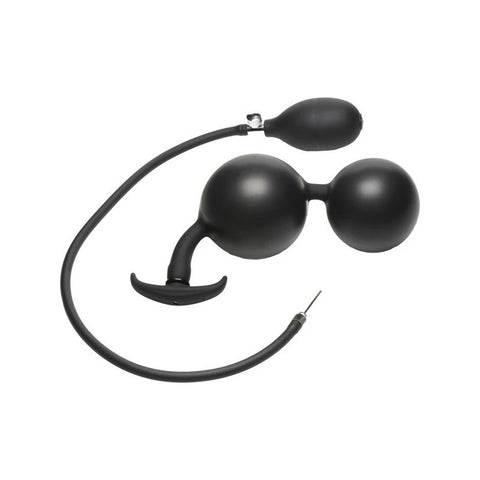 Master Series Ass Rattler Weighted Inflatable Silicone Anal Plug - Butt Plugs