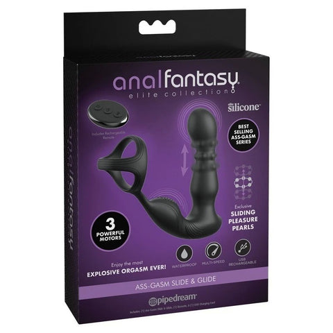 Anal Fantasy Elite Ass Gasm Slide & Glide Prostate Vibrator - Prostate Toys