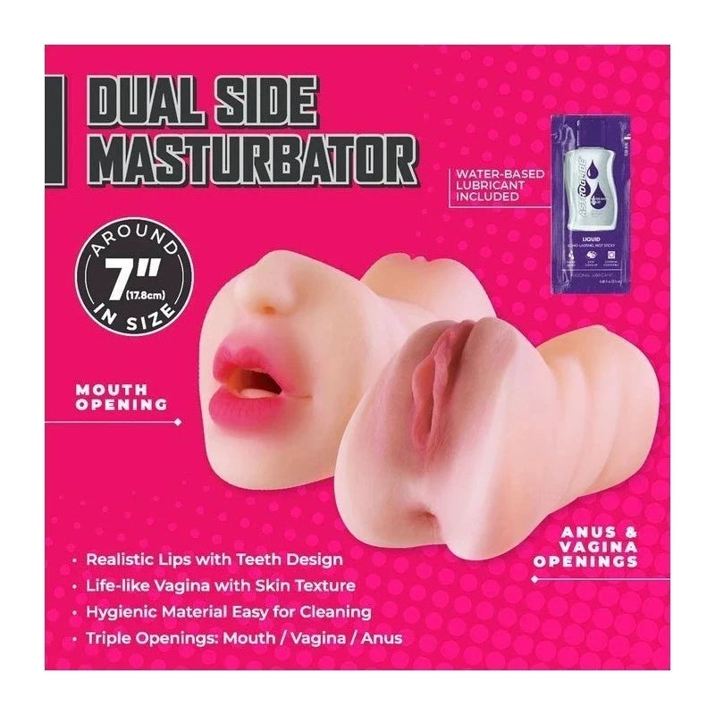 Excellent Power Moist and Surge Double Ended Mens Masturbator Flesh Realistic Butts And Vaginas