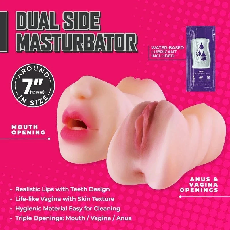 Excellent Power Moist and Surge II Realistic Texture Dual Layer Vagina Stroker Flesh Realistic Butts And Vaginas