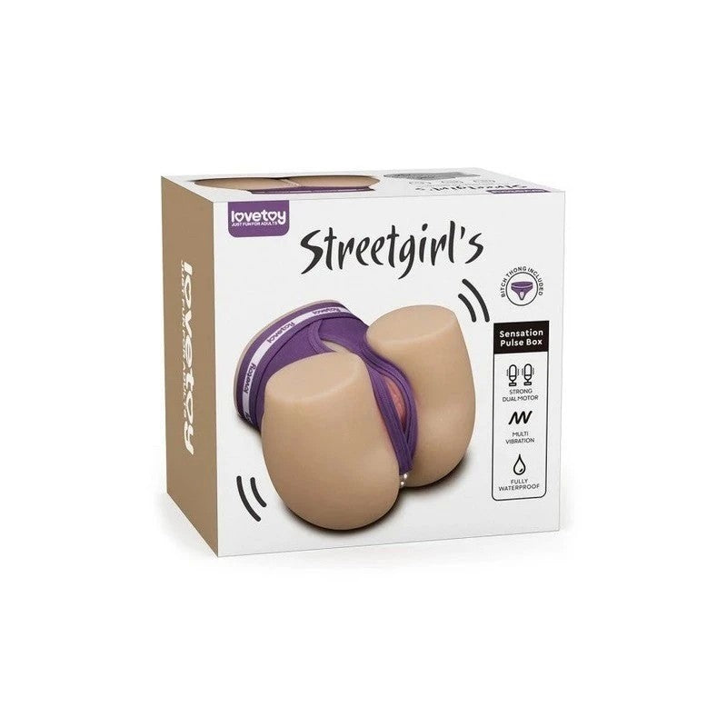 Lovetoy Streetgirls Lena Dual Motor Automatic Pulse Pussy & Ass Male Masturbator Realistic Butts And Vaginas