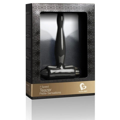 Rocks Off Petite Sensations Teazer Anal Vibrator Black - Butt Plugs