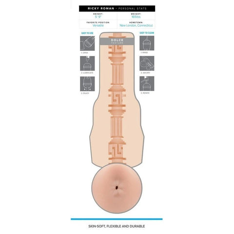 Fleshjack Boys Ricky Roman Dolce Male Masturbator - Fleshlight Male Masturbators