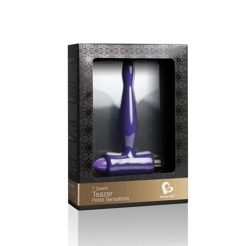 Rocks Off Petite Sensations Teazer Vibrating Butt Plug Purple Butt Plugs