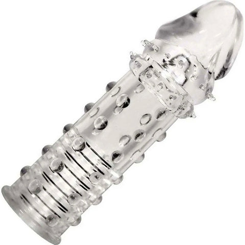 Adam and Eve Adams Penis Extension Sleeve Clear - Penis Sleeves and Extenders