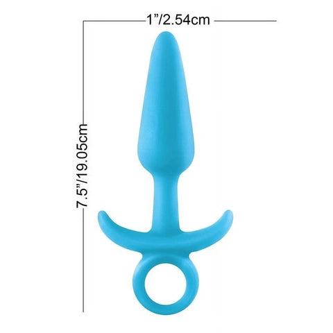 Firefly Prince Silicone Anal Training Butt Plug Kit Blue - Butt Plugs