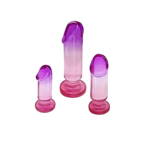 Adam & Eve SUNSET DREAMS Anal Training Kit Pink/Purple - Butt Plugs