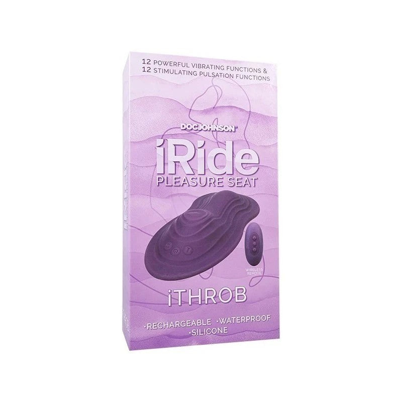 Doc Johnson iRide Pleasure Seat Throb Grinder With Remote Remote Control Vibrators