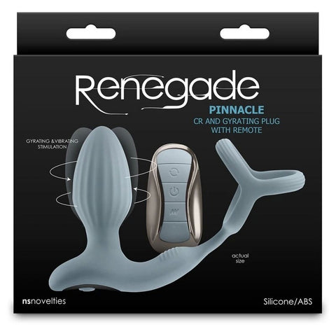 Renegade Pinnacle Vibrating Prostate Massager Gray - Prostate Sex Toys