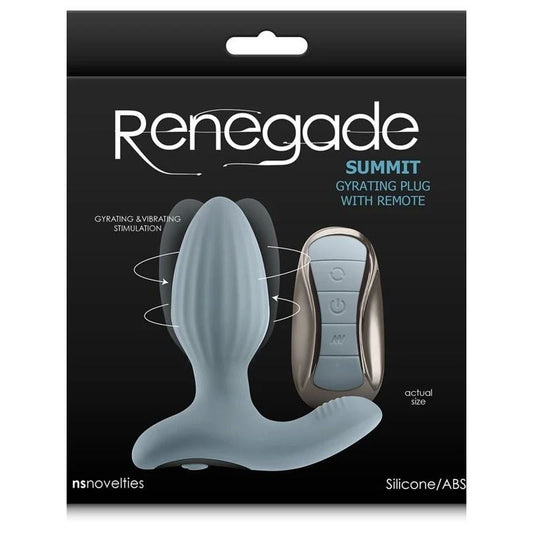 Renegade Summit Remote Control Prostate Vibrator Gray Prostate Sex Toys