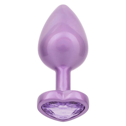 California Exotics Jewel Amethyst Heart Shape Butt Plug - Butt Plugs
