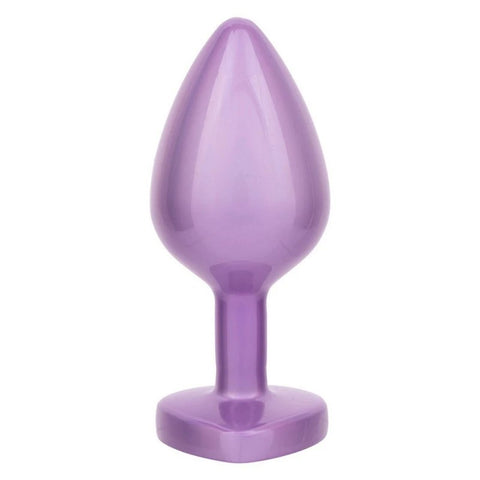California Exotics Jewel Amethyst Heart Shape Butt Plug - Butt Plugs