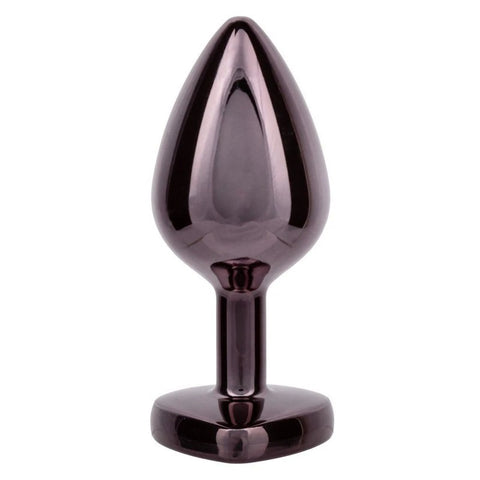 California Exotics Jewel Black Diamond Heart Shape Anal Plug - Butt Plugs