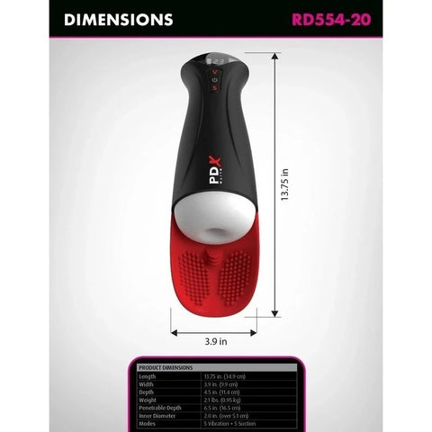 PDX Elite Fap-O-Matic Pro XL Realistic Male Stroker - Masturbators and Strokers