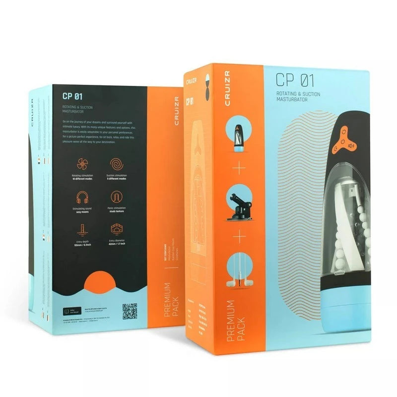 Cruizr Rotating And Sucking Automatic Male Masturbator Masturbators and Strokers