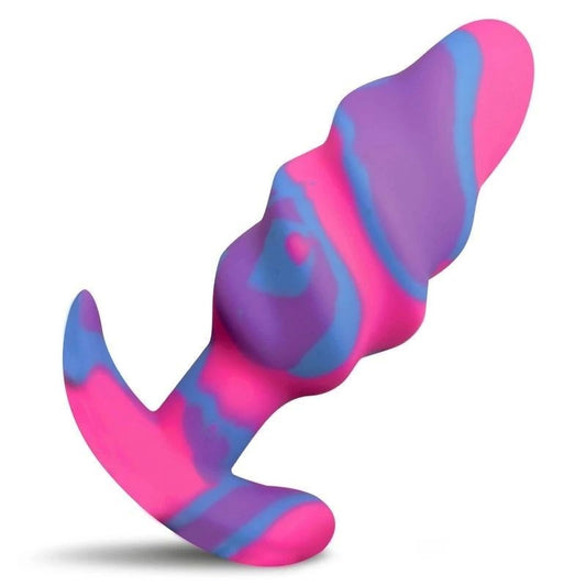 Creature Cocks Unicorn Swirl Silicone Butt Plug - Butt Plugs