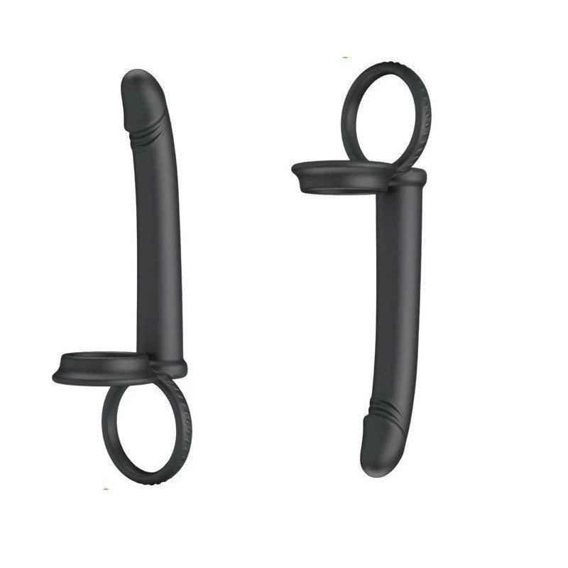 Pretty Love Moses Cock and Ball Ring Anal Dildo Black Anal Dildos