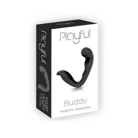 Playful Buddy Vibrating Prostate Massager Black - Prostate Sex Toys