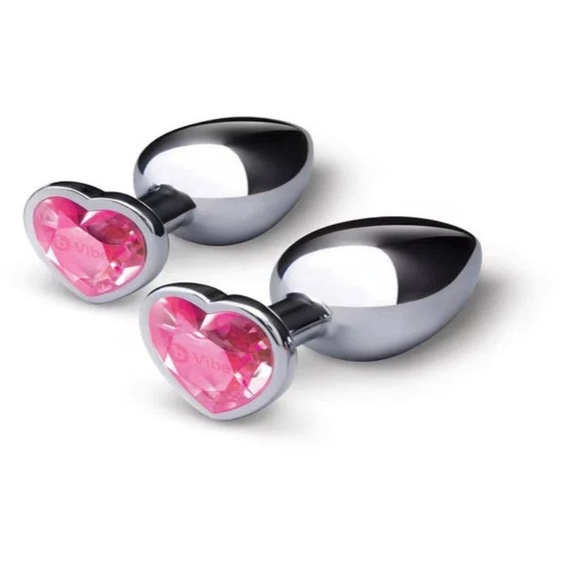 b-Vibe Jewel Metal Butt Plug Training Set Butt Plugs