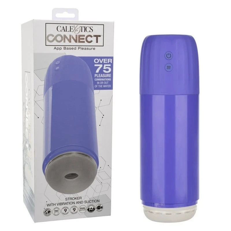 CalExotics Connect Male Stroker with Vibration and Suction Masturbators and Strokers