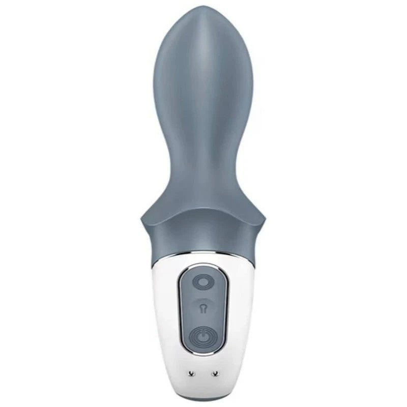 Satisfyer Air Pump Booty 1 Inflatable Anal Vibrator Grey Anal Vibrators