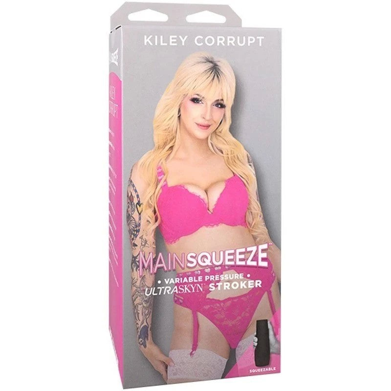 Doc Johnson Main Squeeze Kiley Corrupt Vagina Stroker Flesh Masturbators and Strokers