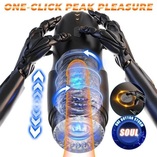 CyberSkin The Galaxy Voy Thrusting & Rotating Male Stroker Masturbators and Strokers